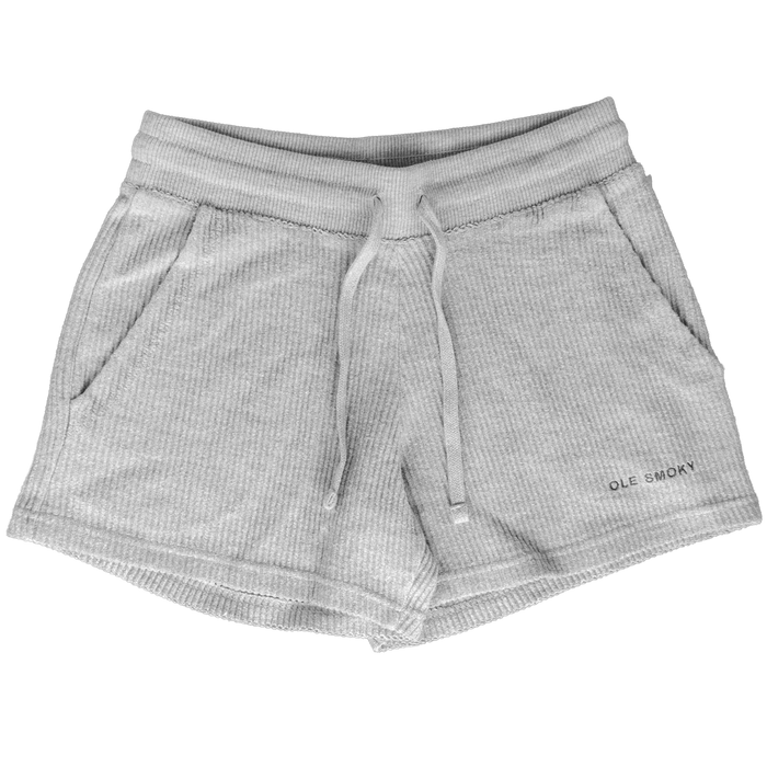 CORDED SHORTS - GREY