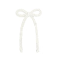 Crochet Bow - Ivory Sash Clip