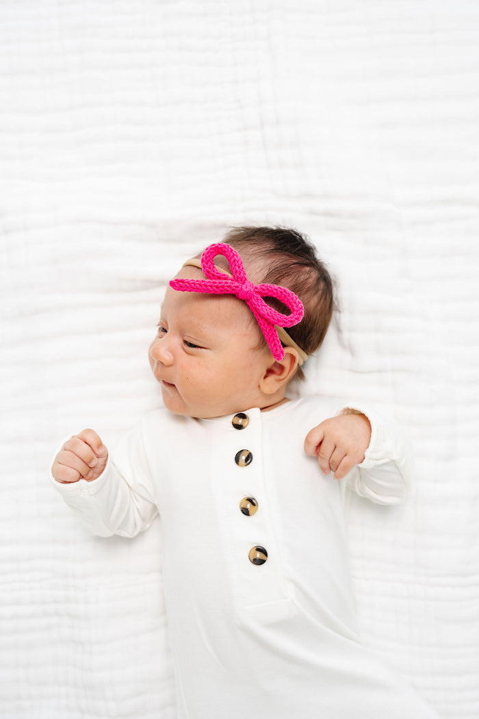 Crochet Bow - Petunia