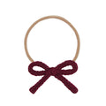 Crochet Bow - Wine