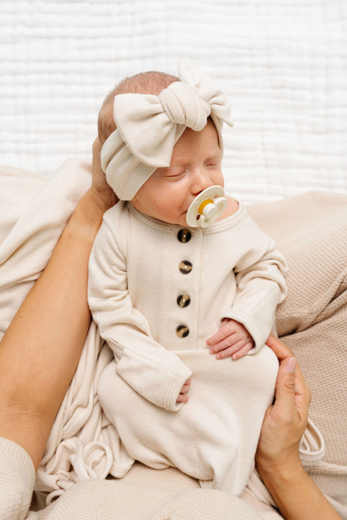 Dakota Plush Knit Knotted Gown