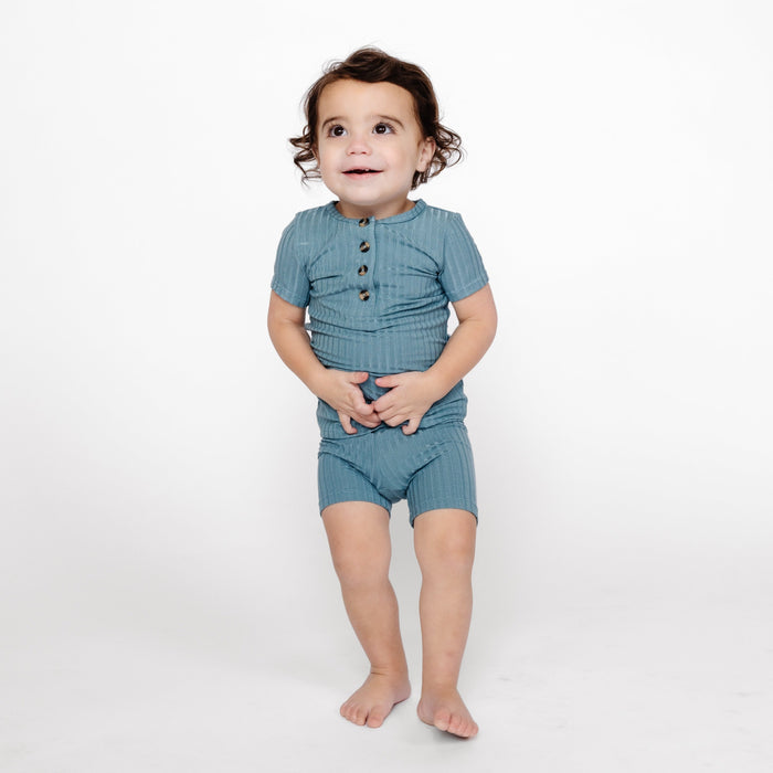 Duke Ribbed Shortie Set