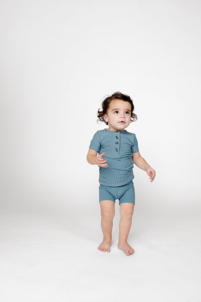 Duke Ribbed Shortie Set
