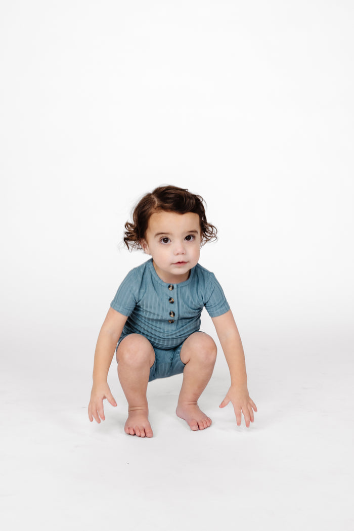 Duke Ribbed Shortie Set