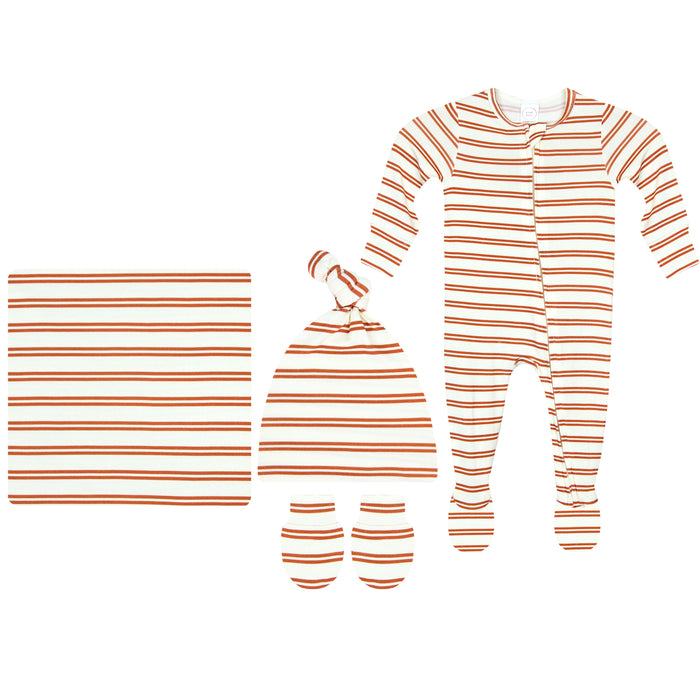 Dylan Newborn Hat Bundle + Zipper Footie