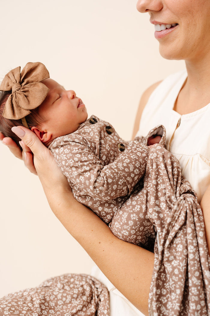 Eden Newborn Headband Bundle + Knotted Gown