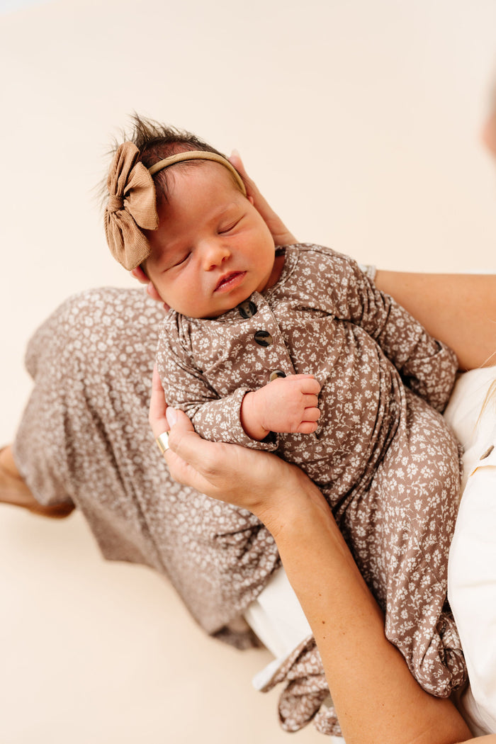 Eden Newborn Headband Bundle + Knotted Gown