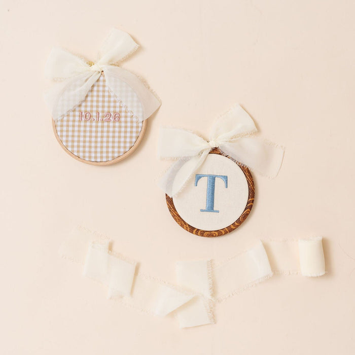 Embroidered Baby Name Announcement Hoop