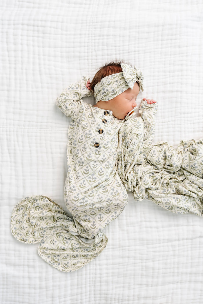 Etta Newborn Headband Bundle (Gown)