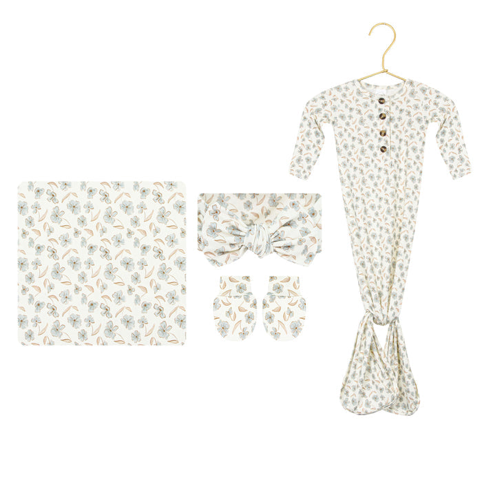 Faye Newborn Headband Bundle + Knotted Gown