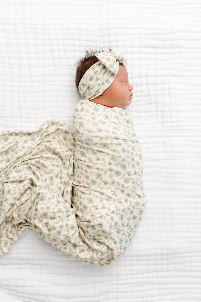 Faye Newborn Headband Bundle + Zipper Footie