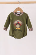 Forest camouflage turkey applique bubble