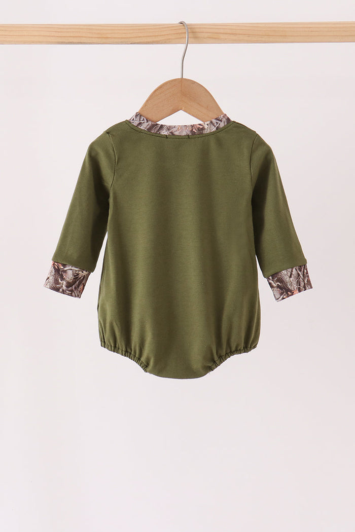 Forest camouflage turkey applique bubble