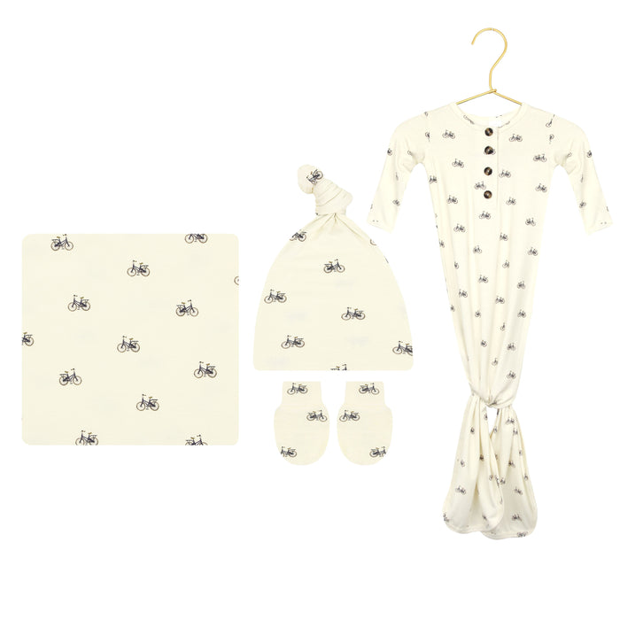 Freddy Newborn Hat Bundle + Knotted Gown