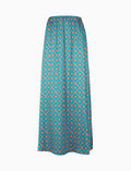 Gonna lunga donna fantasia rombi azzurro - Gallo 1927 - Official Online Shop
