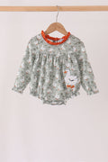 Grey goose applique ruffle bubble