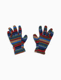 Guanti bambino pile blu righe multicolor - Gallo 1927 - Official Online Shop