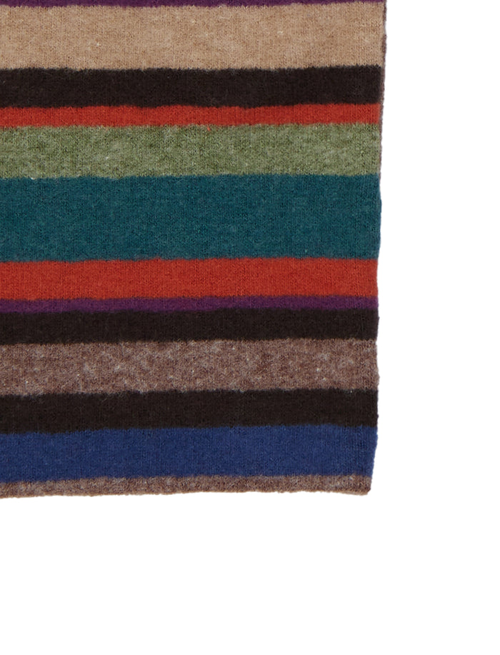 Guanti uomo pile beige righe multicolor - Gallo 1927 - Official Online Shop