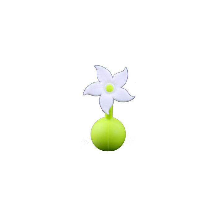 Haakaa Silicone Breast Pump Flower Stopper (White)
