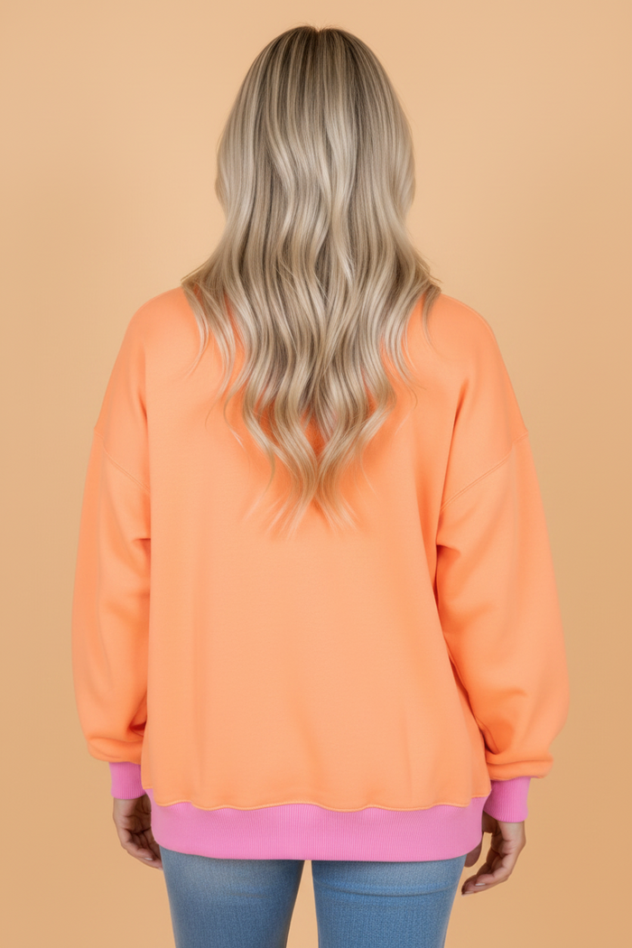 Halloween SPOOKY Polka Dot Letter Print Sweatshirt