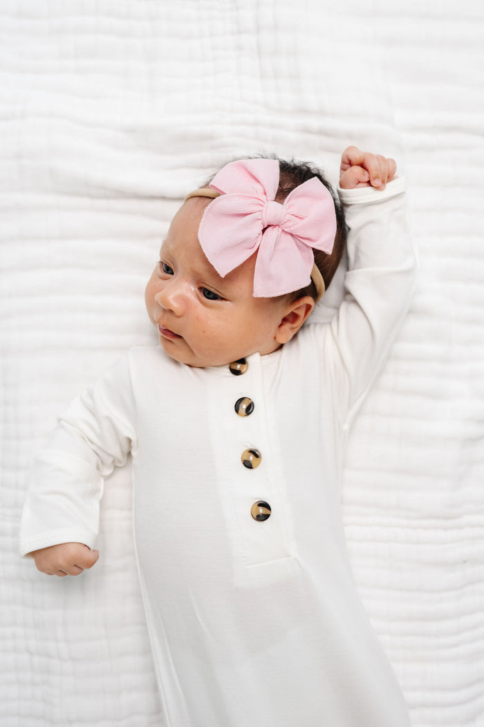 Heirloom Bow - Bubblegum Corduroy