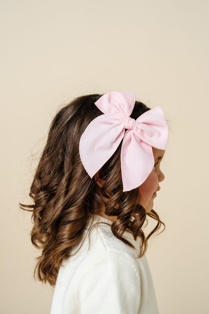 Heirloom Bow - Bubblegum Corduroy