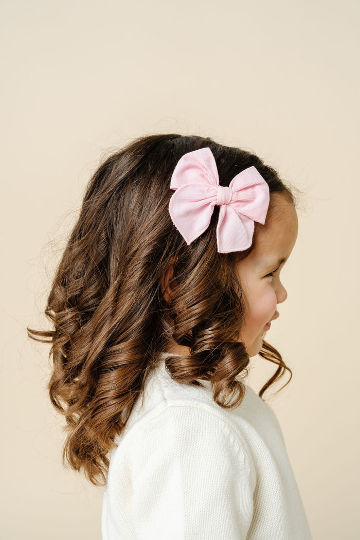 Heirloom Bow - Bubblegum Corduroy