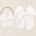 Heirloom Bow - Pink Swiss Dot