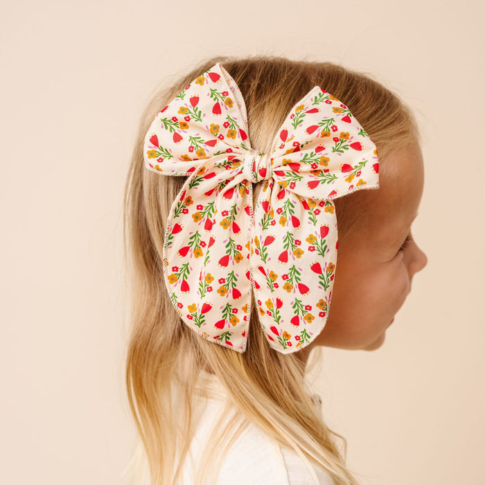 Heirloom Bow - Red Floral