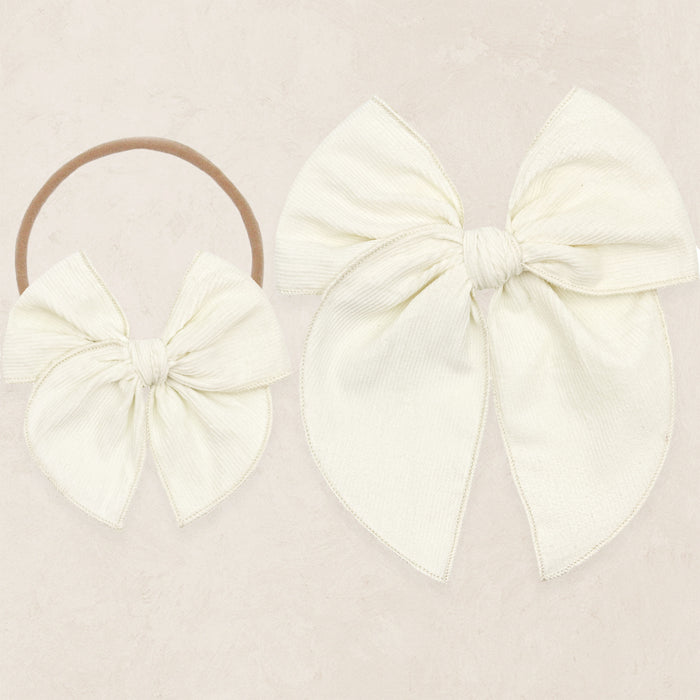 Heirloom Bow - Sugar Corduroy