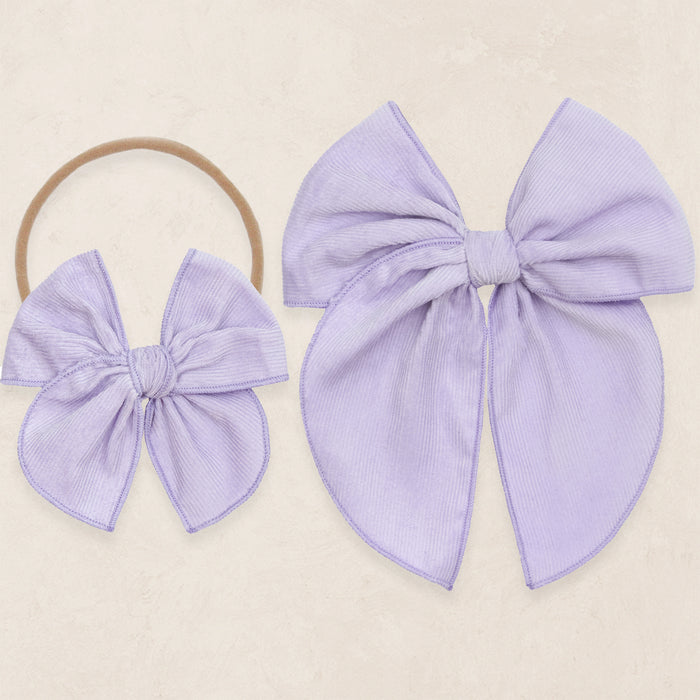Heirloom Bow - Wisteria Corduroy