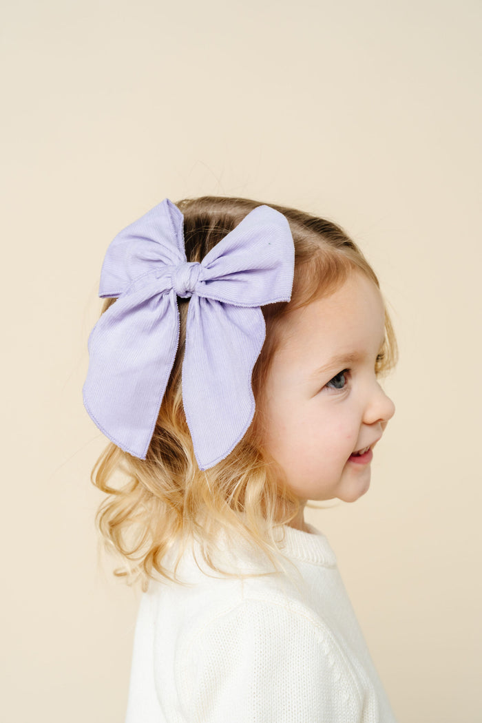 Heirloom Bow - Wisteria Corduroy
