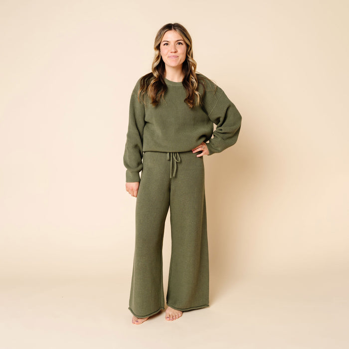Heirloom Knit Women's Chunky Wide Leg Pant