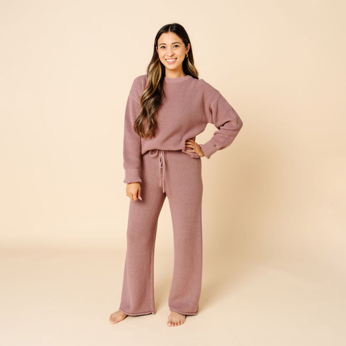 Heirloom Knit Women's Chunky Wide Leg Pant