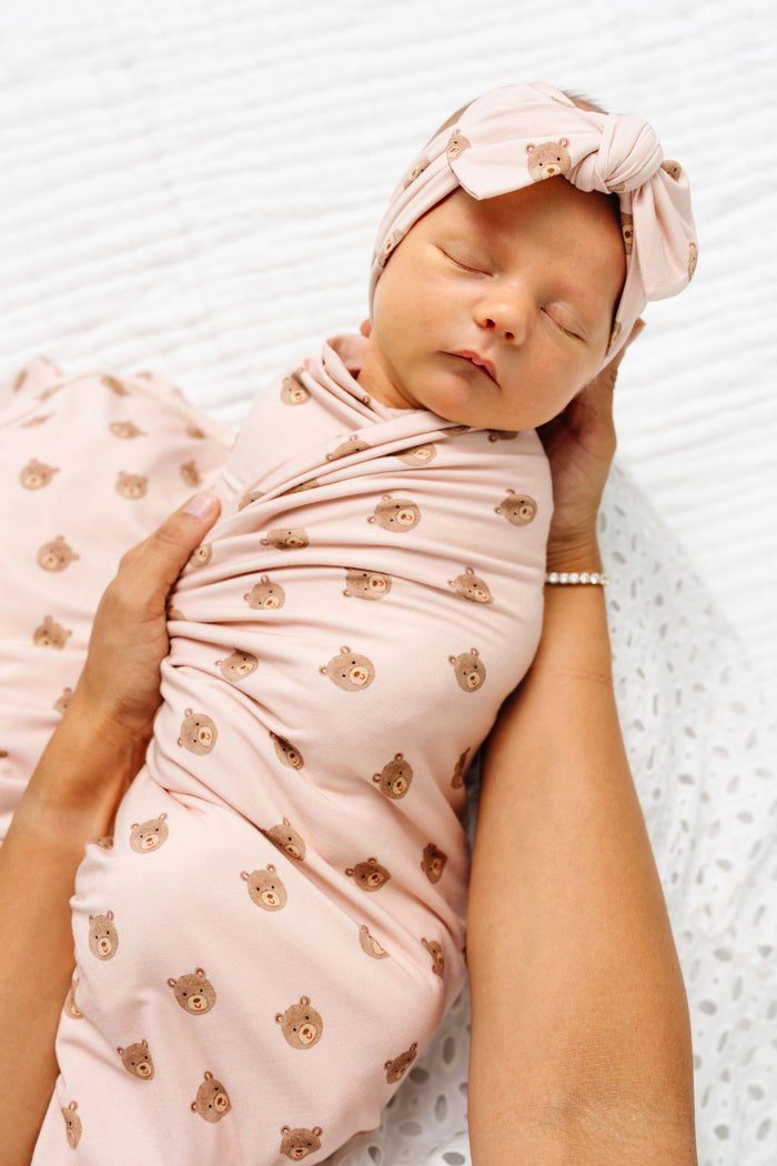 Honey Newborn Headband Bundle + Knotted Gown