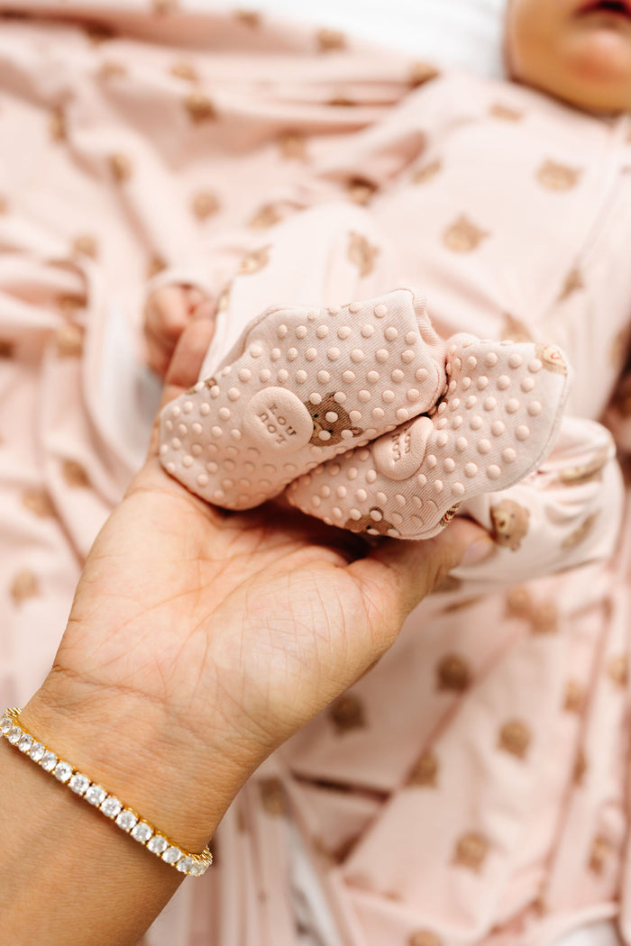 Honey Newborn Headband Bundle + Zipper Footie