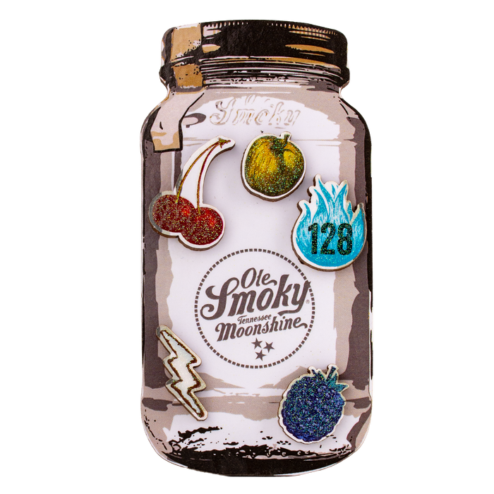 JAR W/RAISED FLAVOR ICONS MAGNET
