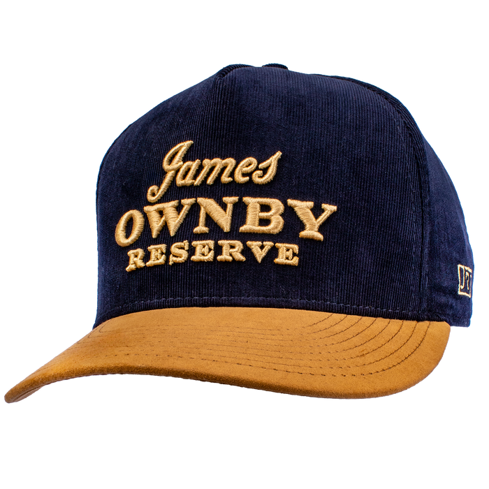 JOR CORDUROY HAT - NAVY/BROWN