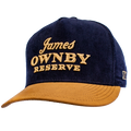 JOR CORDUROY HAT - NAVY/BROWN
