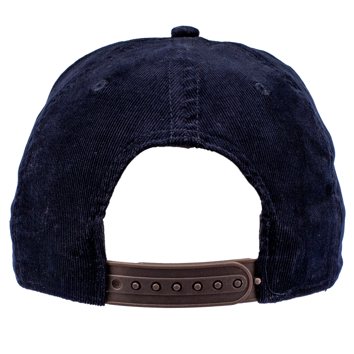 JOR CORDUROY HAT - NAVY/BROWN