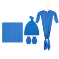 Ken Ribbed Newborn Hat Bundle + Knotted Gown