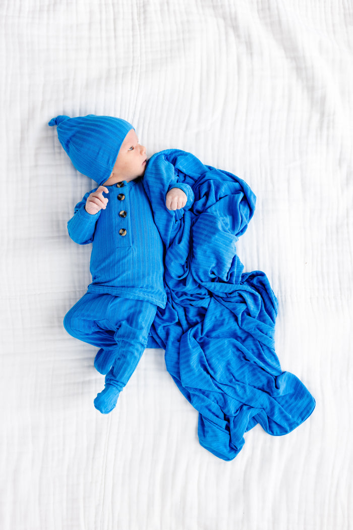 Ken Ribbed Newborn Hat Bundle + Top + Bottoms