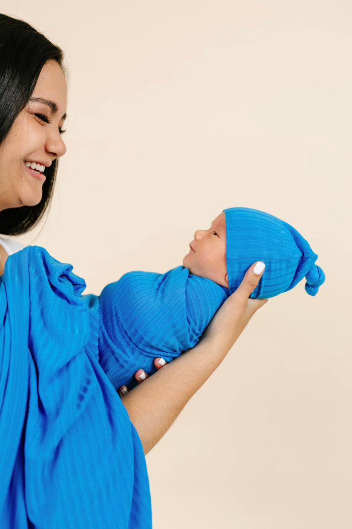 Ken Ribbed Newborn Hat Bundle + Top + Bottoms