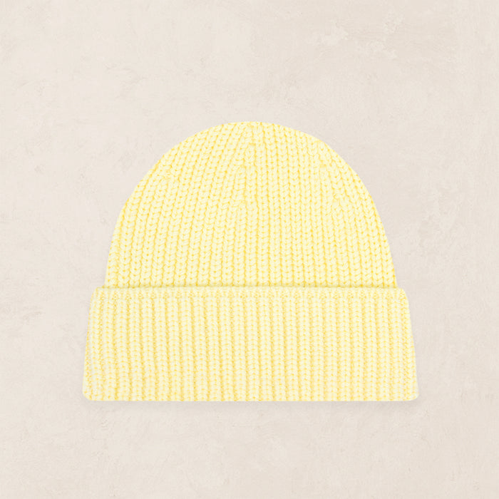 Knit Beanie - Butter Yellow