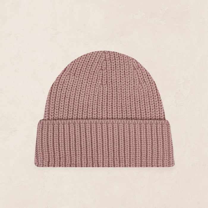 Knit Beanie - Mauve