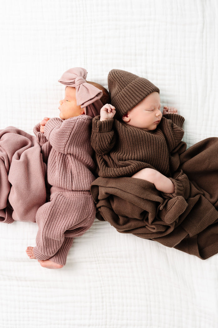 Knit Beanie Bundle - Cocoa