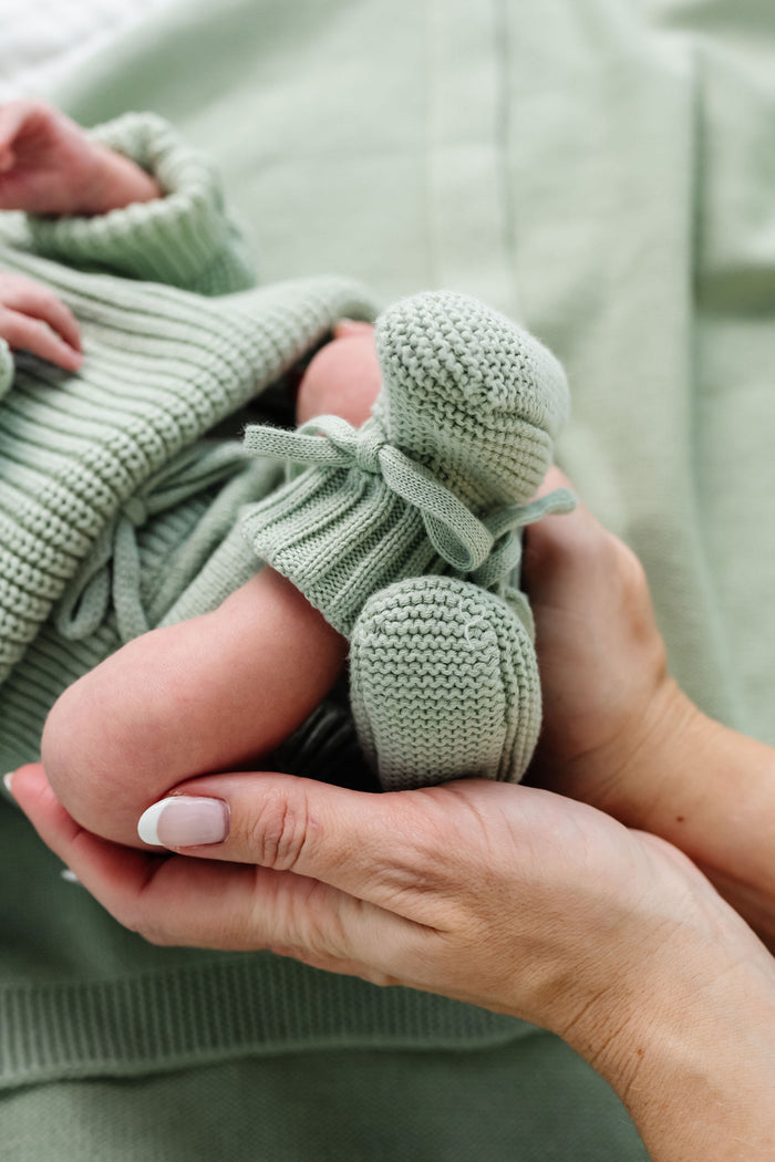Knit Beanie Bundle - Sage