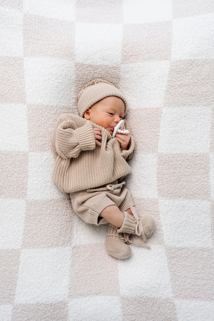 Knit Beanie Bundle - Tan
