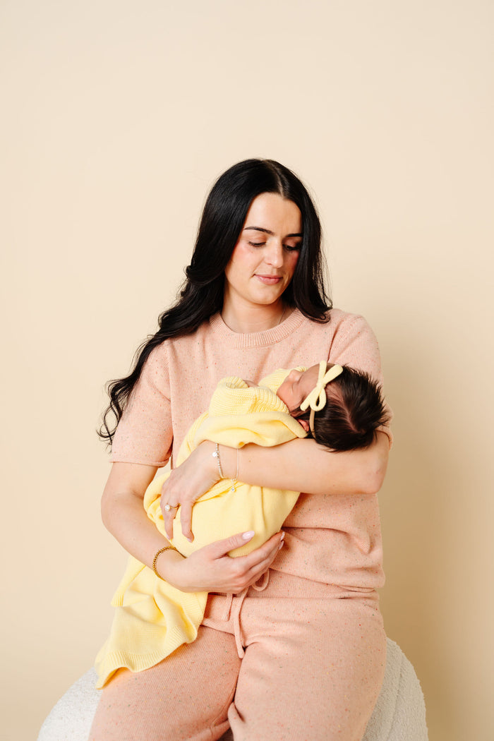 Knit Blanket - Butter Yellow