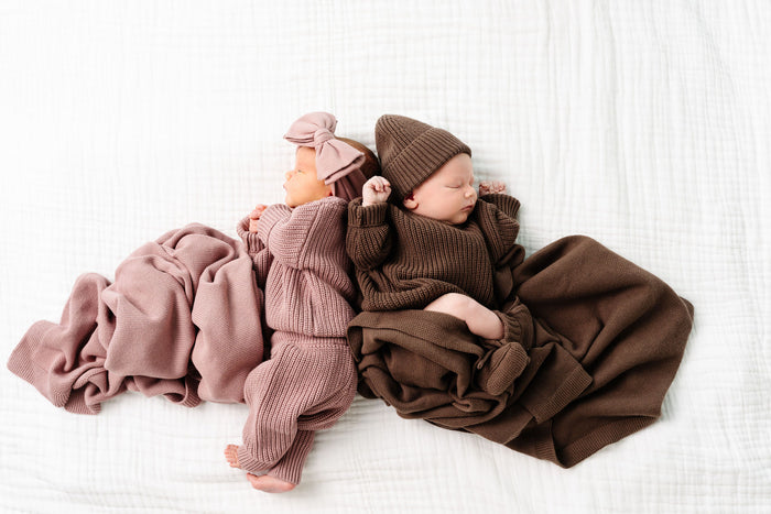 Knit Blanket - Mauve